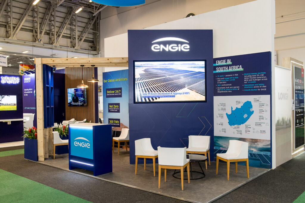 exhibition stand for Engie at Africa Energy Forum by jane&paul
