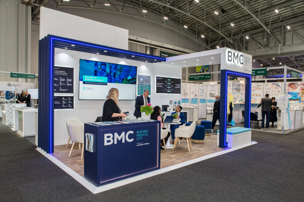 exhibition stand for BMC by jane&paul at WHX