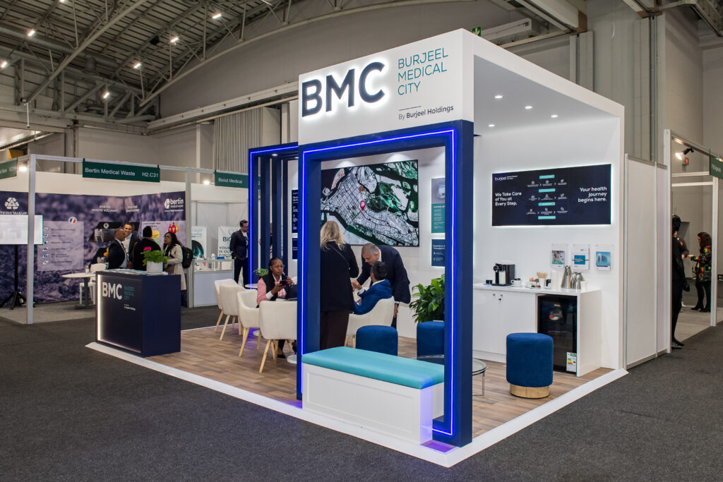 exhibition stand by jane&paul for BMC