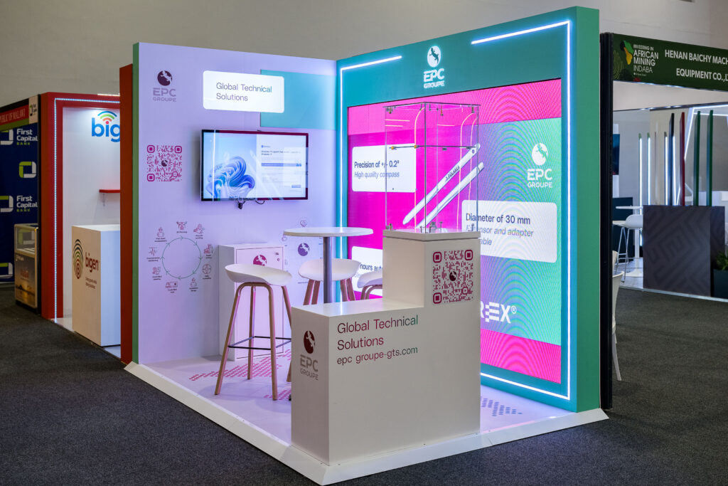exhibition stand build for EPC Global Technical Solutions by jane&paul